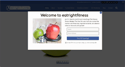 Desktop Screenshot of eatrightfitness.com